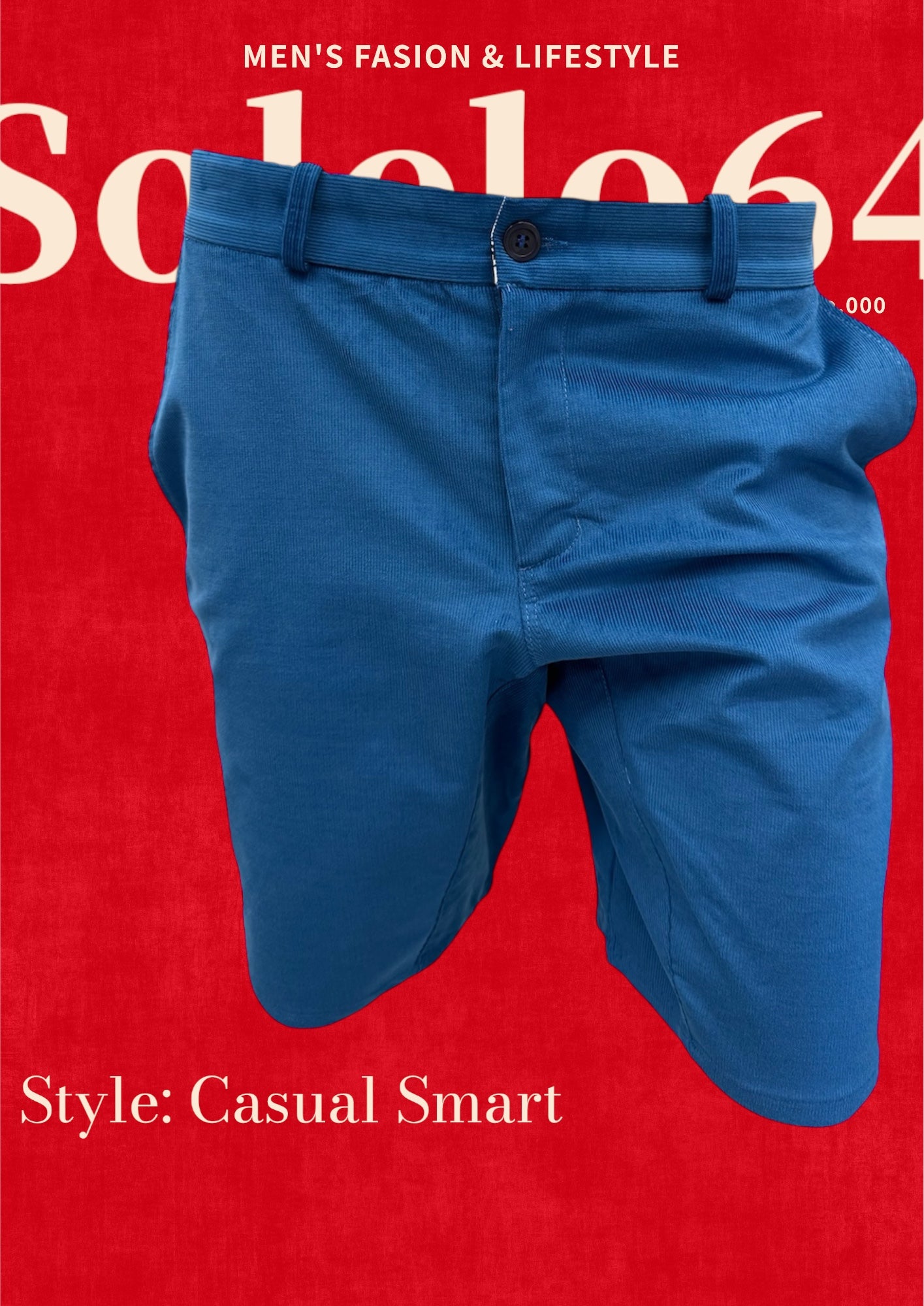 Short Velour Bleu