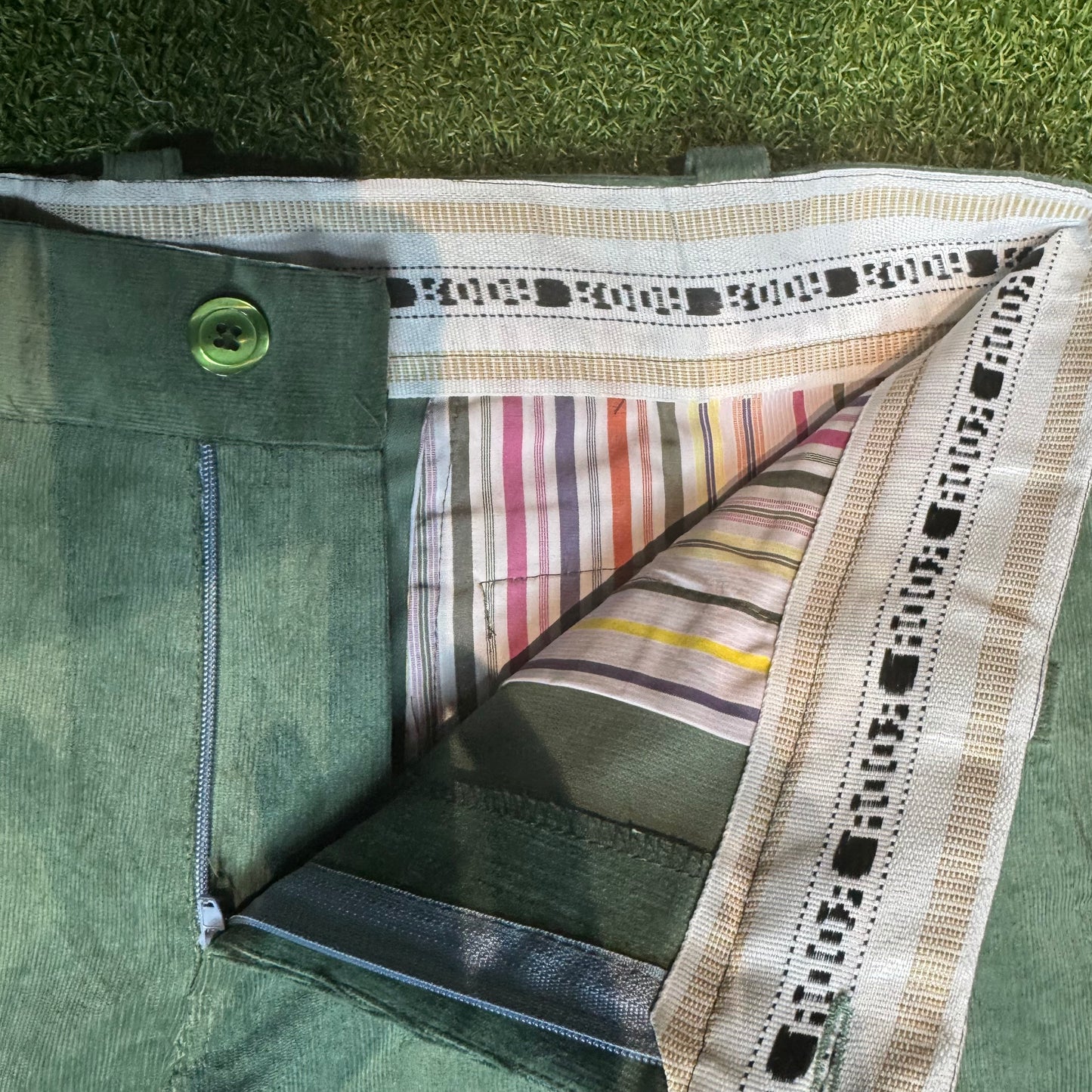 Short Velours Olive