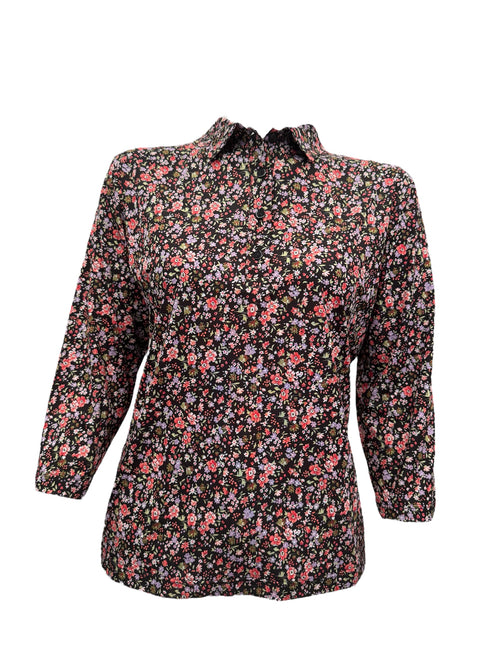 Polo fleur manches 3/4