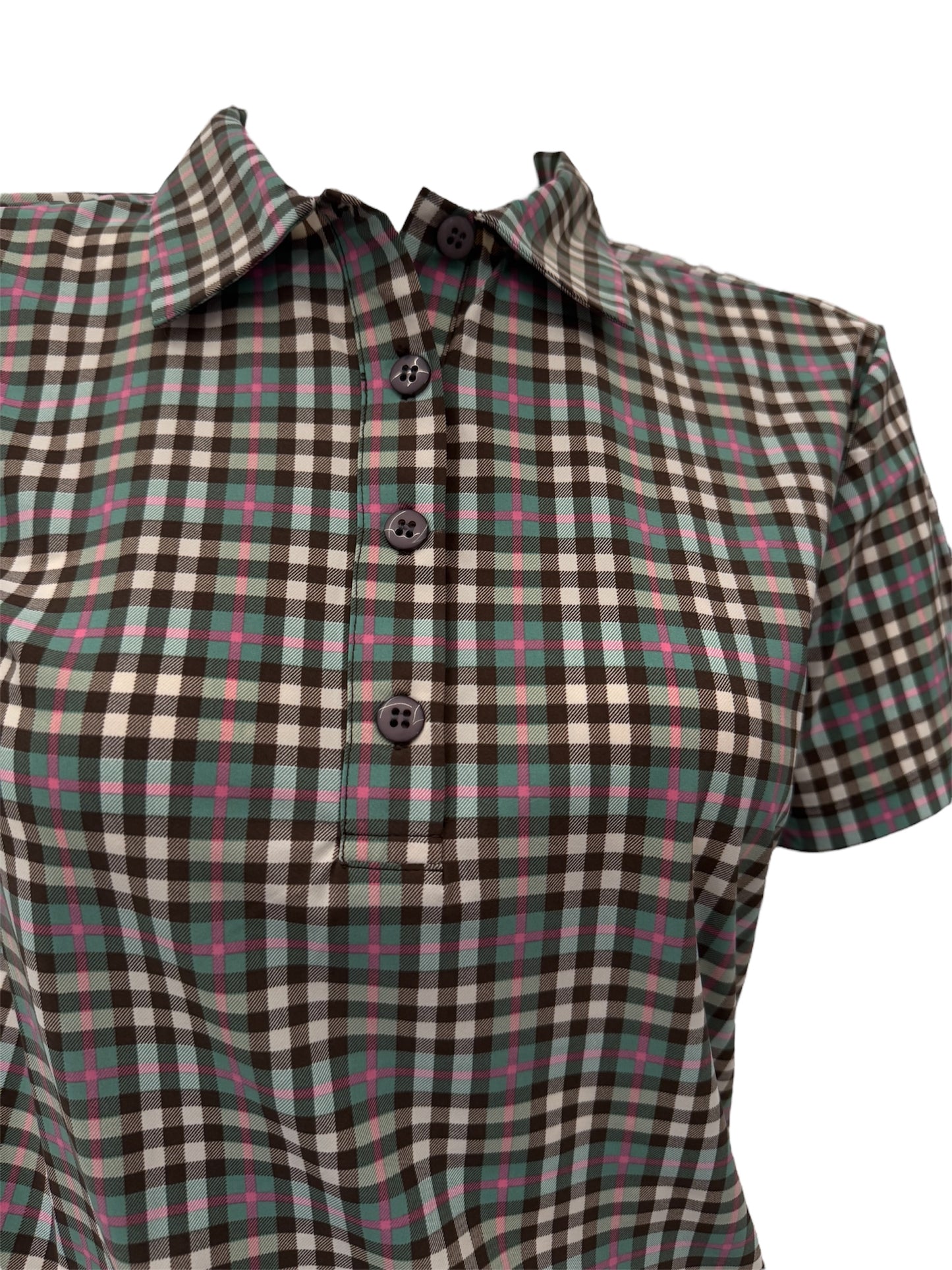 Polo femme carreaux
