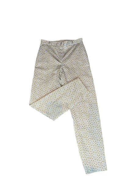 Pantalon à Motifs Verts