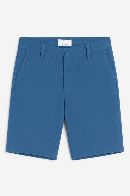 Short Velour Bleu