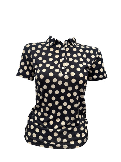 Polo femme petit pois