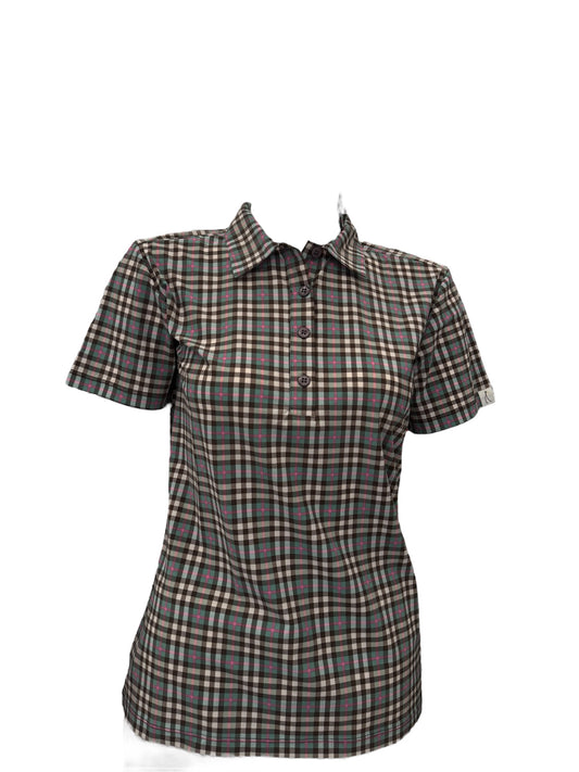 Polo femme carreaux