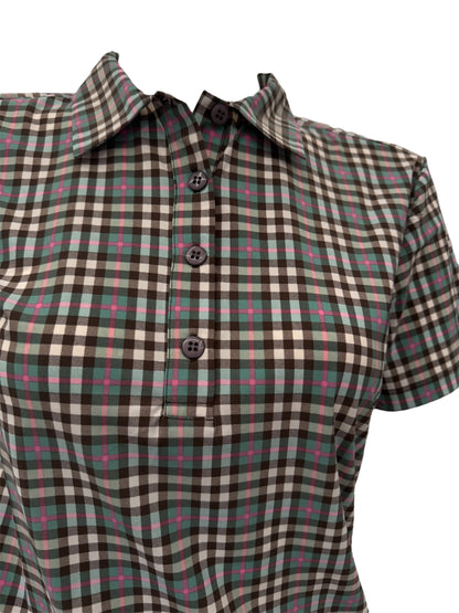 Polo femme carreaux
