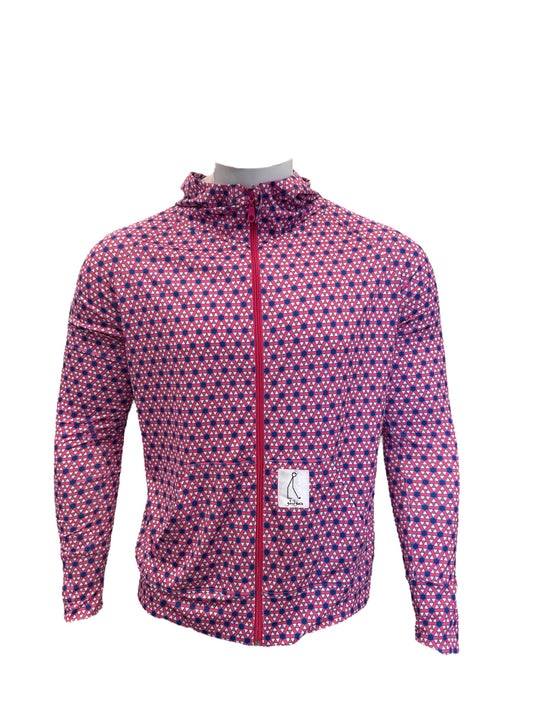 Veste à Capuche Labyrinthe Rose
